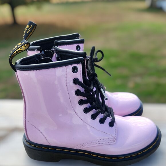Kids Doc Marten Boots Pink - Picture 2 of 6